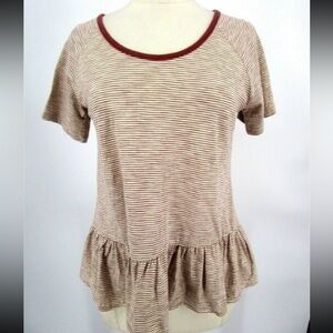 NWT Lucky Brand peplum top